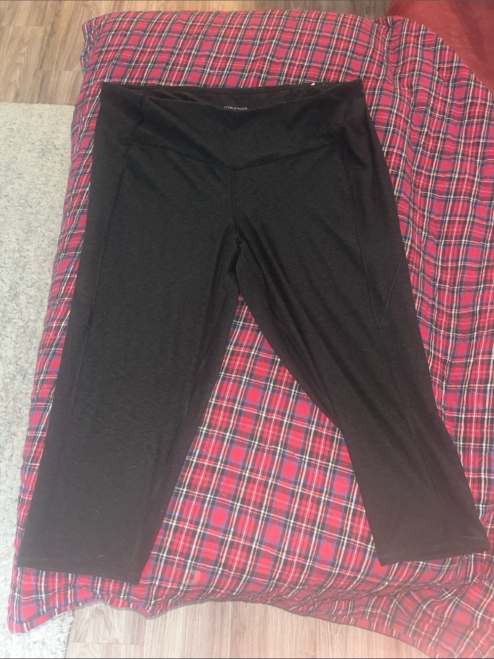 Maurices Dark Gray Capri Leggings - Picture 2 of 5